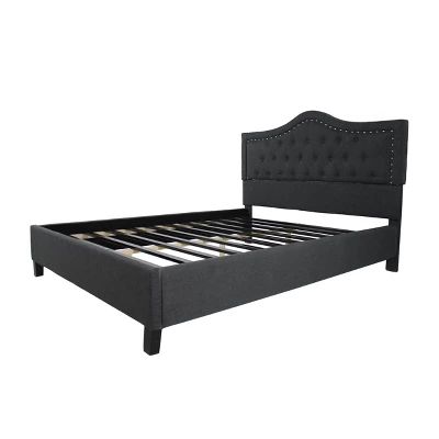 Queen Dante Upholstered Traditional Bed Frame - Christopher Knight Home Queen Dante Upholstered Traditional Bed Frame - Christopher Knight Home -Home Furn Store GUEST 2c4652ac c65f 4a07 bd3d dd8ad04ae34e