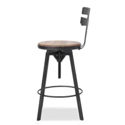 Set Of 2 Alanis Modern Industrial Firwood Adjustable Height Swivel Barstools Natural/Black Brushed Silver - Christopher Knight Home -Home Furn Store GUEST 2d6803cc dfaf 4e91 bb62 602c1032a829