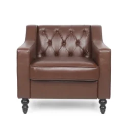 Furman Contemporary Tufted Club Chair Cognac - Christopher Knight Home 11 Furman Contemporary Tufted Club Chair Cognac - Christopher Knight Home -Home Furn Store GUEST 2d94fad1 e63e 447b 9509 af6e0c2e68c2