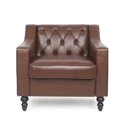 Furman Contemporary Tufted Club Chair Cognac - Christopher Knight Home Furman Contemporary Tufted Club Chair Cognac - Christopher Knight Home -Home Furn Store GUEST 2d94fad1 e63e 447b 9509 af6e0c2e68c2
