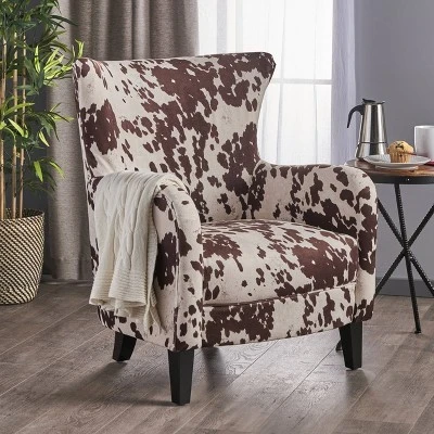 Arabella New Velvet Club Chair - Milk Cow - Christopher Knight Home Arabella New Velvet Club Chair - Milk Cow - Christopher Knight Home -Home Furn Store GUEST 2e495d6b ae97 440e 8da4 ee3b51feedc2
