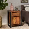 Guetlet Boho Cabinet Light Brown/Black - Christopher Knight Home -Home Furn Store GUEST 304ab078 2212 49d7 99a4 508137e025ab
