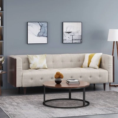 Mclarnan Contemporary Tufted 3 Seater Sofa - Christopher Knight Home Mclarnan Contemporary Tufted 3 Seater Sofa - Christopher Knight Home -Home Furn Store GUEST 30e51c1f 9286 44df a443 0ef90e7cf9c1