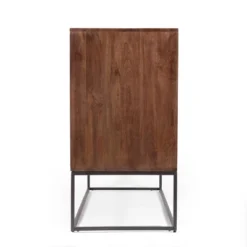 Punjab Handcrafted Boho Mango Wood 2 Door Sideboard French Gray/Antique Bronze - Christopher Knight Home -Home Furn Store GUEST 31775fda d7a3 489c a684 95652d05f836