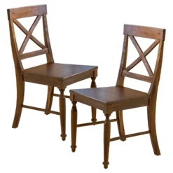 Set Of 2 Rovie Acacia Wood Dining Chair - Christopher Knight Home -Home Furn Store GUEST 32c60c33 238b 4487 a93e cf820906fd30