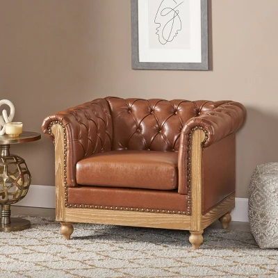 Castalia Chesterfield Tufted Club Chair with Nailhead Trim Midnight - Christopher Knight Home Castalia Chesterfield Tufted Club Chair With Nailhead Trim Midnight - Christopher Knight Home -Home Furn Store GUEST 33167807 5dad 415f bb4a cde85935de6d