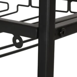 Boster Boho Industrial 21 Bottle Floor Wine Rack With Storage Natural/Black - Christopher Knight Home -Home Furn Store GUEST 3436c030 485e 42e6 809c eff944e4eb88