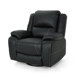 Malic Classic Tufted PU Leather Swivel Recliner - Christopher Knight Home -Home Furn Store GUEST 34ee286e 18f3 4541 b68c 5170038f9f04