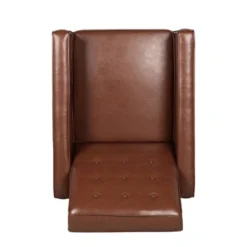 Mervynn Mid-Century Modern Button Tufted Recliner Cognac Brown/Dark Espresso - Christopher Knight Home 6 Mervynn Mid-Century Modern Button Tufted Recliner Cognac Brown/Dark Espresso - Christopher Knight Home -Home Furn Store GUEST 35aabef8 04db 44fe a0f6 ea4044265993