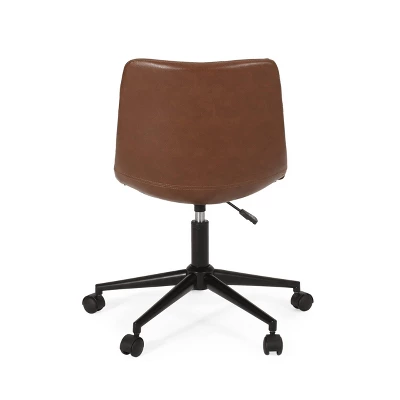 Jarvi Contemporary Upholstered Swivel Office Chair with Rolling Casters - Christopher Knight Home Jarvi Contemporary Upholstered Swivel Office Chair With Rolling Casters - Christopher Knight Home -Home Furn Store GUEST 362ad637 0f60 483a bd41 e1e22769d9b2