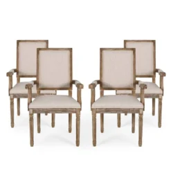 Set Of 4 Maria French Country Wood Upholstered Dining Chairs - Christopher Knight Home 12 Set Of 4 Maria French Country Wood Upholstered Dining Chairs - Christopher Knight Home -Home Furn Store GUEST 3bbca120 693f 444e 9d56 4b130279ad2f
