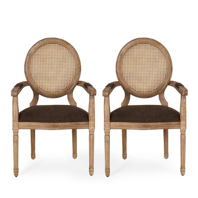Set of 2 Judith French Country Wood and Cane Upholstered Dining Chairs - Christopher Knight Home Set Of 2 Judith French Country Wood And Cane Upholstered Dining Chairs - Christopher Knight Home -Home Furn Store GUEST 3cd257ca ba10 4ef0 90fc 2d9940dbb920