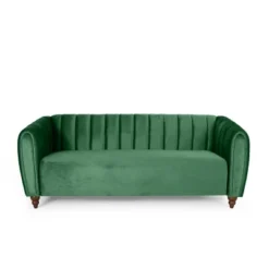 Richland Modern Glam Velvet Channel Stitch 3 Seater Sofa - Christopher Knight Home -Home Furn Store GUEST 3d1c928e b440 45a6 b2eb 665c67b0234c