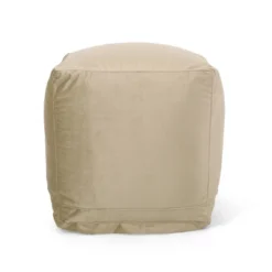 Caney Modern Velveteen Cube Pouf - Christopher Knight Home -Home Furn Store GUEST 3e109f38 075e 4101 95ee 750d476772e4