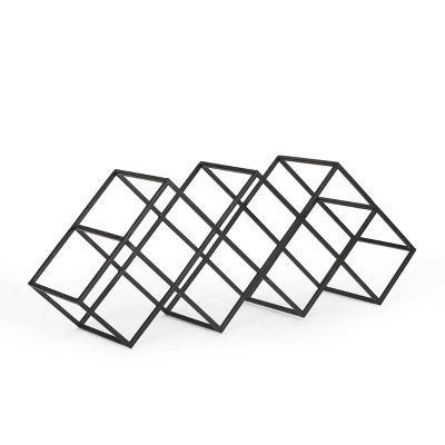 Mcclellan Modern Industrial 7 Bottle Tabletop Wine Rack Black - Christopher Knight Home Mcclellan Modern Industrial 7 Bottle Tabletop Wine Rack Black - Christopher Knight Home -Home Furn Store GUEST 3e79a476 bc9f 4915 892c ee0febbf1c6d