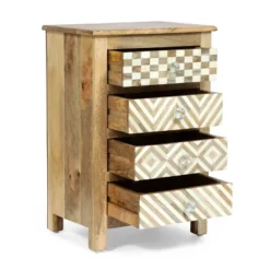 Sandia Handcrafted Boho 4 Drawer Mango Wood Nightstand Natural/White - Christopher Knight Home 3 Sandia Handcrafted Boho 4 Drawer Mango Wood Nightstand Natural/White - Christopher Knight Home -Home Furn Store GUEST 3f5afbbd 25d9 4c5d b509 33165d4eb5bd