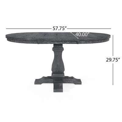 5pc Maria French Country Wood Expandable Dining Set Gray/Black - Christopher Knight Home 5pc Maria French Country Wood Expandable Dining Set Gray/Black - Christopher Knight Home -Home Furn Store GUEST 3f7dc00e da97 4eb5 89c6 0a644ed010f8