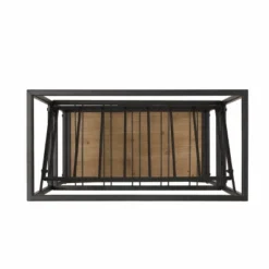 Boster Boho Industrial 21 Bottle Floor Wine Rack With Storage Natural/Black - Christopher Knight Home -Home Furn Store GUEST 3f86c7d8 9656 4ef6 98c7 e5724908b069