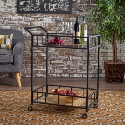 Falon Modern Glam Bar Cart - Christopher Knight Home Falon Modern Glam Bar Cart - Christopher Knight Home -Home Furn Store GUEST 406ee142 b712 4445 b9b3 51730d4e8901