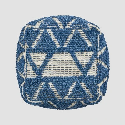 Azelea Boho Ottoman Pouf Blue/White - Christopher Knight Home Azelea Boho Ottoman Pouf Blue/White - Christopher Knight Home -Home Furn Store GUEST 40d9b46c 79d6 4cb4 b0db b97077da4792