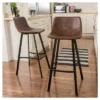 Set Of 2 30" Dax Faux Leather Barstool Brown - Christopher Knight Home -Home Furn Store GUEST 41929639 8314 4d07 85d8 38d88266bb62