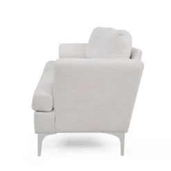 Dallin Contemporary Fabric 3 Seater Sofa Beige/Silver - Christopher Knight Home -Home Furn Store GUEST 43b8efbf 1545 459a 8a75 befd1e0b2433