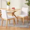 Set Of 2 Dimitri Fabric Dining Chairs Light Beige/Oak - Christopher Knight Home -Home Furn Store GUEST 43f344b7 7791 4790 afa0 b1eb5757b1b8