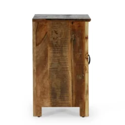 Greenler Boho Handcrafted 2 Door Wood Sideboard Natural/Multi Colored - Christopher Knight Home -Home Furn Store GUEST 443c9cbf 7e95 4385 b8a1 db237c6de309