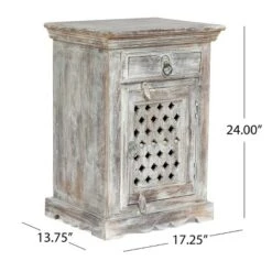 Tijeras Handcrafted Boho Mango Wood Nightstand Distressed White - Christopher Knight Home 11 Tijeras Handcrafted Boho Mango Wood Nightstand Distressed White - Christopher Knight Home -Home Furn Store GUEST 4466248a 69ce 4910 804e 76cdbde65287