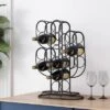 Ferrat Modern Industrial 13 Bottle Tabletop Cactus Wine Rack Black - Christopher Knight Home -Home Furn Store GUEST 4523bbdf 5be1 4fb8 8978 4f4fe35589dd