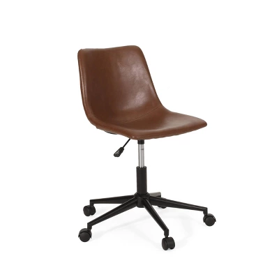 Jarvi Contemporary Upholstered Swivel Office Chair with Rolling Casters - Christopher Knight Home Jarvi Contemporary Upholstered Swivel Office Chair With Rolling Casters - Christopher Knight Home -Home Furn Store GUEST 4579b4a3 64e0 4290 8188 43839dc0643b