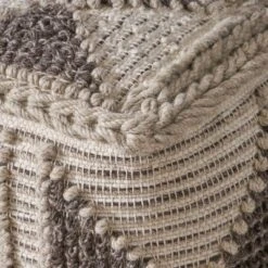 Tamsin Boho Handcrafted Cube Pouf Gray/Ivory - Christopher Knight Home -Home Furn Store GUEST 457cefaf 0c44 41c4 929a 67e0a29d2005