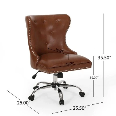 Bedell Contemporary Tufted Swivel Office Chair - Christopher Knight Home Bedell Contemporary Tufted Swivel Office Chair - Christopher Knight Home -Home Furn Store GUEST 45a659d5 f089 4e05 a090 588c65bfa83b