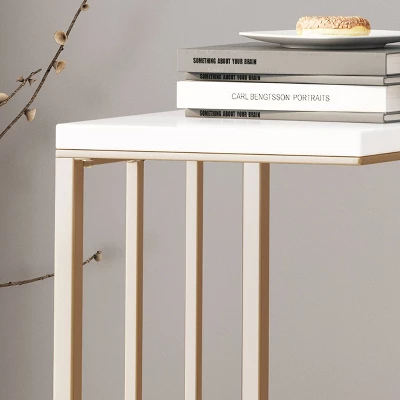 Set of 2 Baywinds Modern Glam C-Shaped Accent Table White/Champagne Gold - Christopher Knight Home Set Of 2 Baywinds Modern Glam C-Shaped Accent Table White/Champagne Gold - Christopher Knight Home -Home Furn Store GUEST 4810a620 38f6 4dca 92f6 45be136924ff