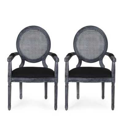 Set of 2 Judith French Country Wood and Cane Upholstered Dining Chairs - Christopher Knight Home Set Of 2 Judith French Country Wood And Cane Upholstered Dining Chairs - Christopher Knight Home -Home Furn Store GUEST 48c03a6b 8928 4c5b 8d47 3c78fb5b5f46