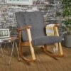 Harvey Mid-Century Modern Fabric Rocking Chair - Christopher Knight Home -Home Furn Store GUEST 4960f73c b63f 4796 8f67 12888ae08555