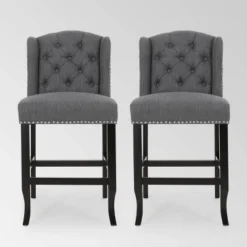 Set Of 2 Foxcroft Wingback Counter Height Barstools - Christopher Knight Home 10 Set Of 2 Foxcroft Wingback Counter Height Barstools - Christopher Knight Home -Home Furn Store GUEST 496e7b36 5454 4c8d b1e0 0b859546dee7