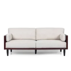 Sofia Mid-Century Modern Upholstered 3 Seater Sofa - Christopher Knight Home -Home Furn Store GUEST 4a3c696c efad 40b2 a168 ae69b519f170