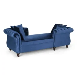 Houck Modern Glam Tufted Velvet Tete-A-Tete Chaise Lounge With Accent Pillows - Christopher Knight Home 12 Houck Modern Glam Tufted Velvet Tete-A-Tete Chaise Lounge With Accent Pillows - Christopher Knight Home -Home Furn Store GUEST 4a550d9f 81a1 4978 b0b6 96730044eb17