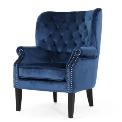 Tomlin New Velvet Club Chair - Christopher Knight Home -Home Furn Store GUEST 4cd368fe d954 4d68 b416 fe60b42d30d9