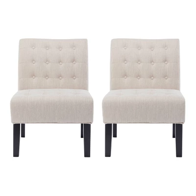 Set of 2 Lewis Contemporary Fabric Tufted Slipper Chairs - Christopher Knight Home Set Of 2 Lewis Contemporary Fabric Tufted Slipper Chairs - Christopher Knight Home -Home Furn Store GUEST 4edfd097 4620 4e1a 9d28 d29558870549