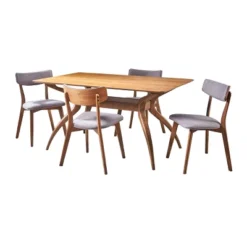 5pc Nissie Mid-Century Dining Set - Christopher Knight Home -Home Furn Store GUEST 4f4cedb9 5ba3 4fe1 b9d9 1bf0c0169c4b