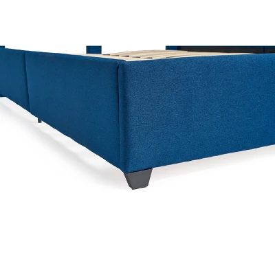 Queen Cordeaux Fully-Upholstered Bed Navy Blue - Christopher Knight Home Queen Cordeaux Fully-Upholstered Bed Navy Blue - Christopher Knight Home -Home Furn Store GUEST 4f70670c a22e 43e9 8b78 8fd1d9c434dd