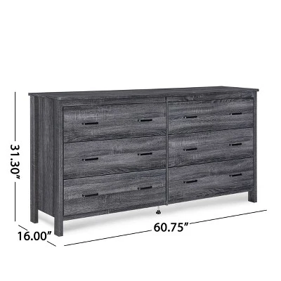 Olimont Contemporary 6 Drawer Dresser - Christopher Knight Home Olimont Contemporary 6 Drawer Dresser - Christopher Knight Home -Home Furn Store GUEST 504ebfb6 faa7 4ec9 b991 e297486408a8
