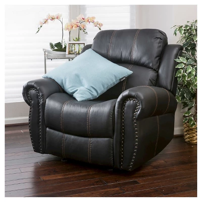 Charlie Faux Leather Glider Recliner Club Chair - Christopher Knight Home Charlie Faux Leather Glider Recliner Club Chair - Christopher Knight Home -Home Furn Store GUEST 51b23d20 0470 4e7e 88ef f65e1465d172