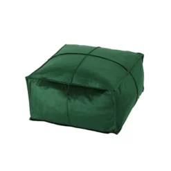 Nakisha Velvet Square Bean Bag Ottoman - Christopher Knight Home -Home Furn Store GUEST 52f86804 3a04 48e6 a72b 3f4150bcd61f