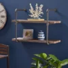 Tarian Industrial Wall-Mounted Shelf Dark Brown - Christopher Knight Home 2 Tarian Industrial Wall-Mounted Shelf Dark Brown - Christopher Knight Home -Home Furn Store GUEST 53e523dd 5822 4e06 a84c 3d07efe1b149