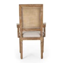 Set Of 6 Maria French Country Wood And Cane Upholstered Dining Chairs - Christopher Knight Home -Home Furn Store GUEST 54eb583a 77b2 4200 8da4 eeb368159de6