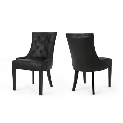 Set of 2 Hayden Traditional Microfiber Dining Chair - Christopher Knight Home Set Of 2 Hayden Traditional Microfiber Dining Chair - Christopher Knight Home -Home Furn Store GUEST 5569d81d ecbd 4e15 a871 d3755f0c35f7