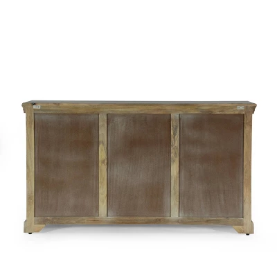 Horeb Boho Handcrafted Mango Wood 3 Drawer Sideboard Antique White - Christopher Knight Home Horeb Boho Handcrafted Mango Wood 3 Drawer Sideboard Antique White - Christopher Knight Home -Home Furn Store GUEST 56222132 7412 4aff 851c 05c0811235a3